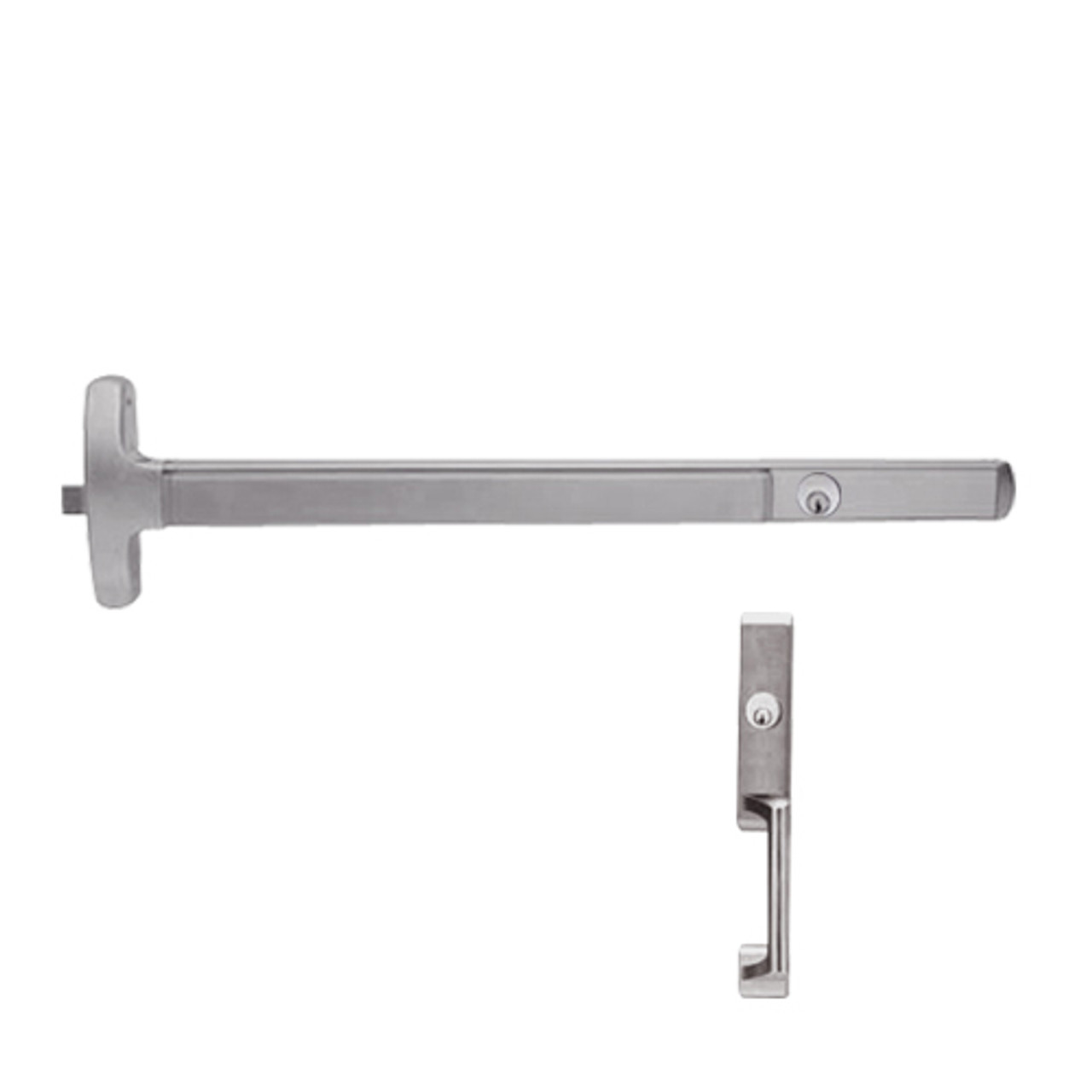 CD24-R-NL-US32D-3-RHR Falcon Exit Device in Satin Stainless Steel