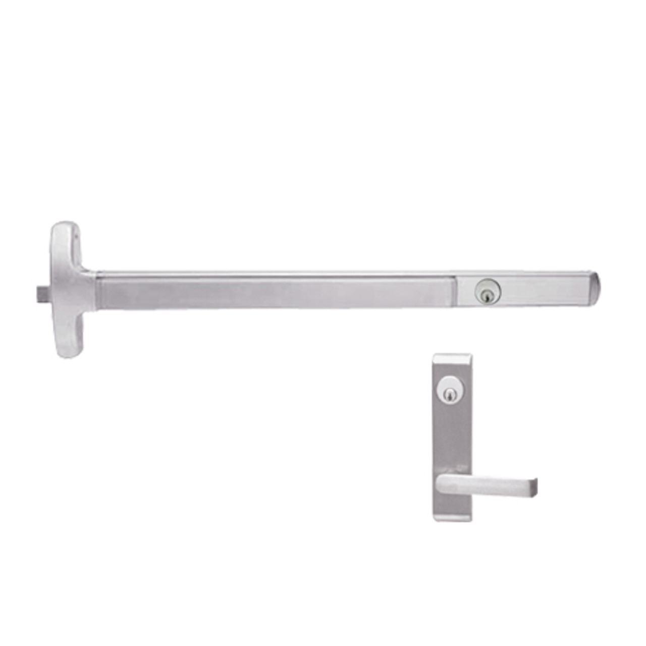 CD24-R-L-DANE-US32-4-LHR Falcon Exit Device in Polished Stainless Steel