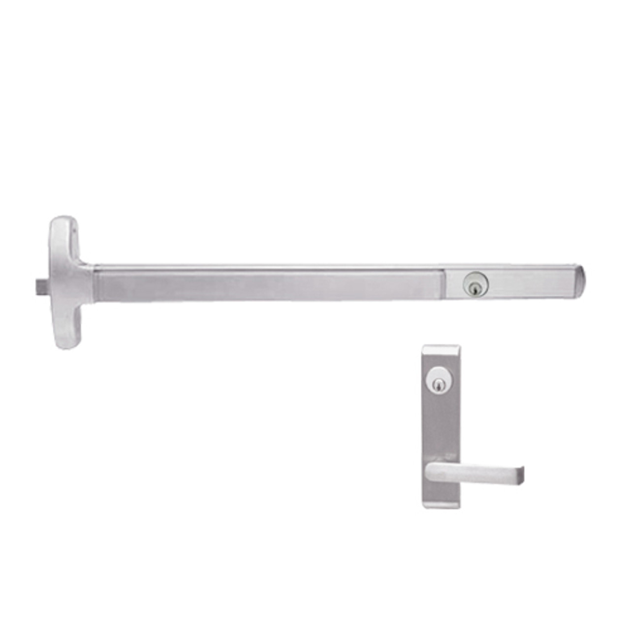 CD24-R-L-DANE-US32-4-RHR Falcon Exit Device in Polished Stainless Steel