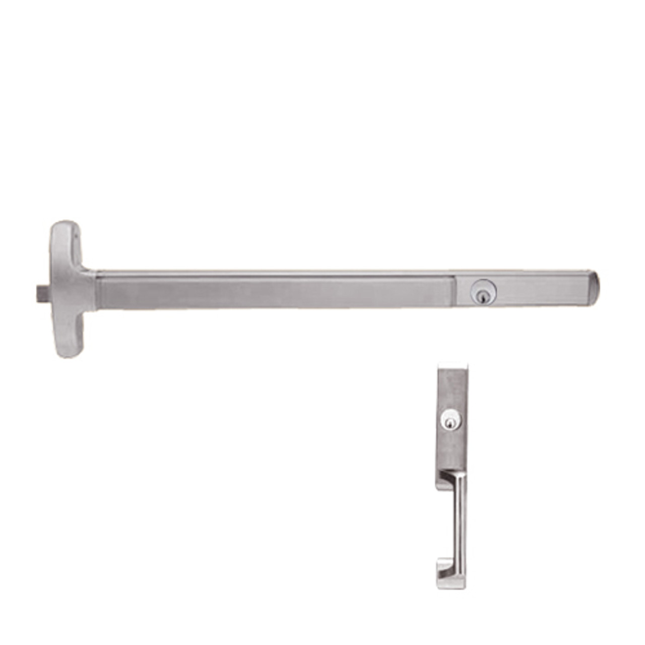 CD24-R-NL-US28-4-LHR Falcon Exit Device in Anodized Aluminum