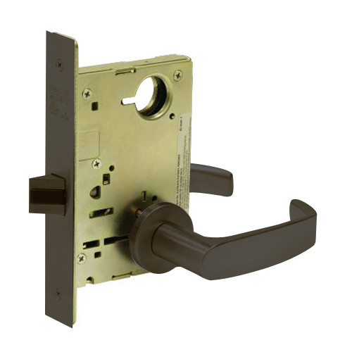 8215-LNL-10B Sargent 8200 Series Passage or Closet Mortise Lock with LNL Lever Trim in Oil Rubbed Bronze
