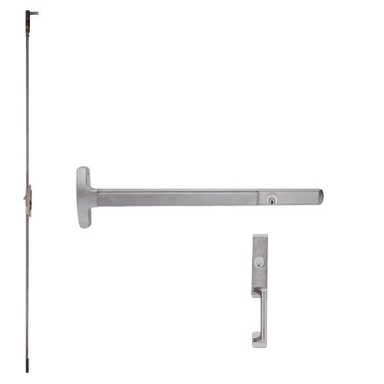 CD24-C-NL-US32D-3-RHR Falcon Exit Device in Satin Stainless Steel