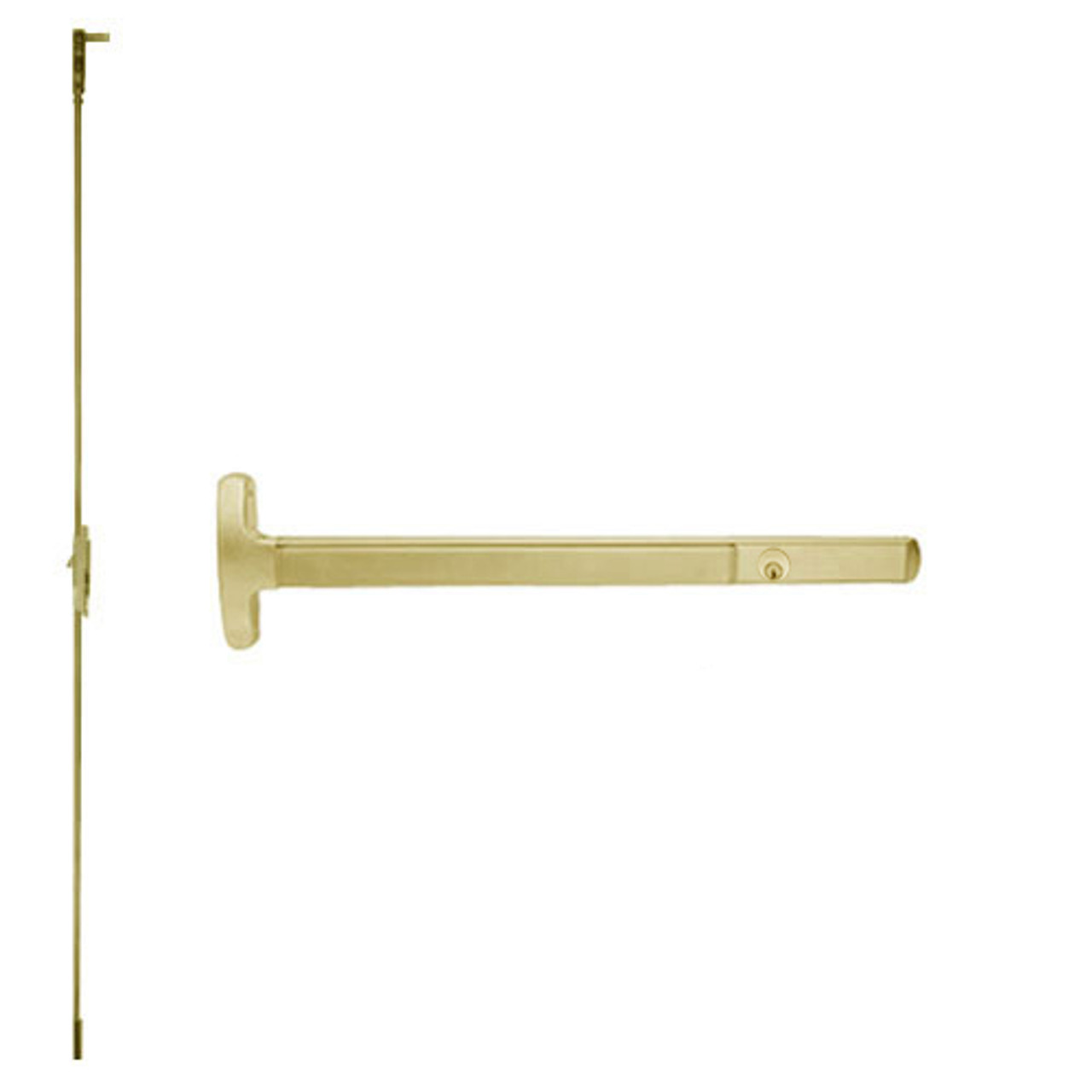 CD24-C-EO-US4-4 Falcon Exit Device in Satin Brass