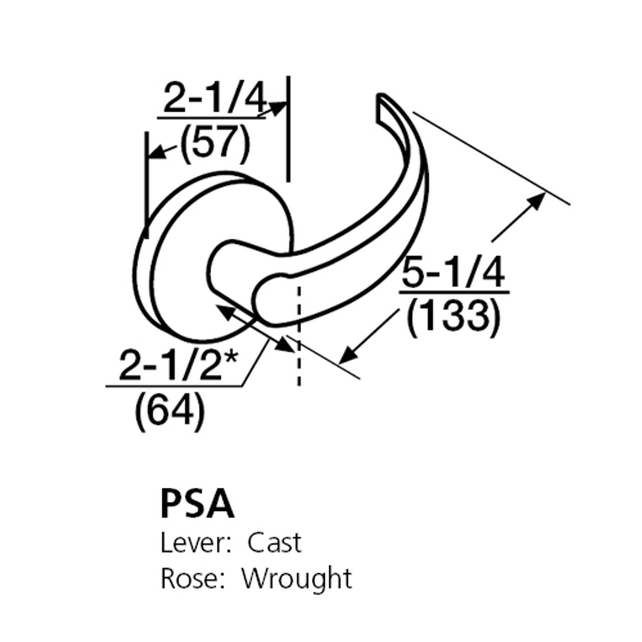 ML2030-PSA-606 Corbin Russwin ML2000 Series Mortise Privacy Locksets with Princeton Lever in Satin Brass