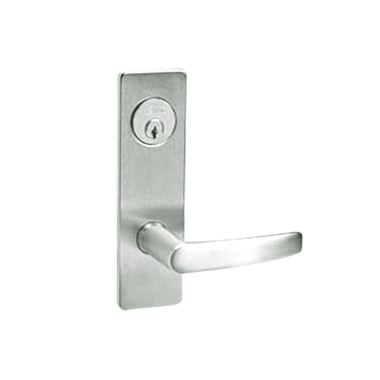 ML2058-ASM-618 Corbin Russwin ML2000 Series Mortise Entrance Holdback Locksets with Armstrong Lever in Bright Nickel