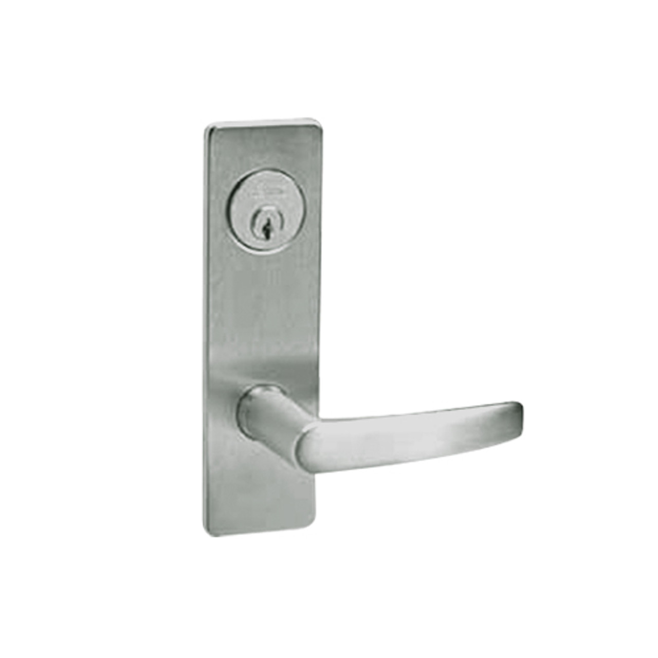 ML2058-ASM-619 Corbin Russwin ML2000 Series Mortise Entrance Holdback Locksets with Armstrong Lever in Satin Nickel