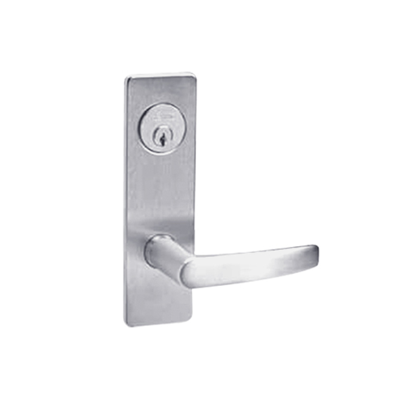 ML2058-ASM-626 Corbin Russwin ML2000 Series Mortise Entrance Holdback Locksets with Armstrong Lever in Satin Chrome