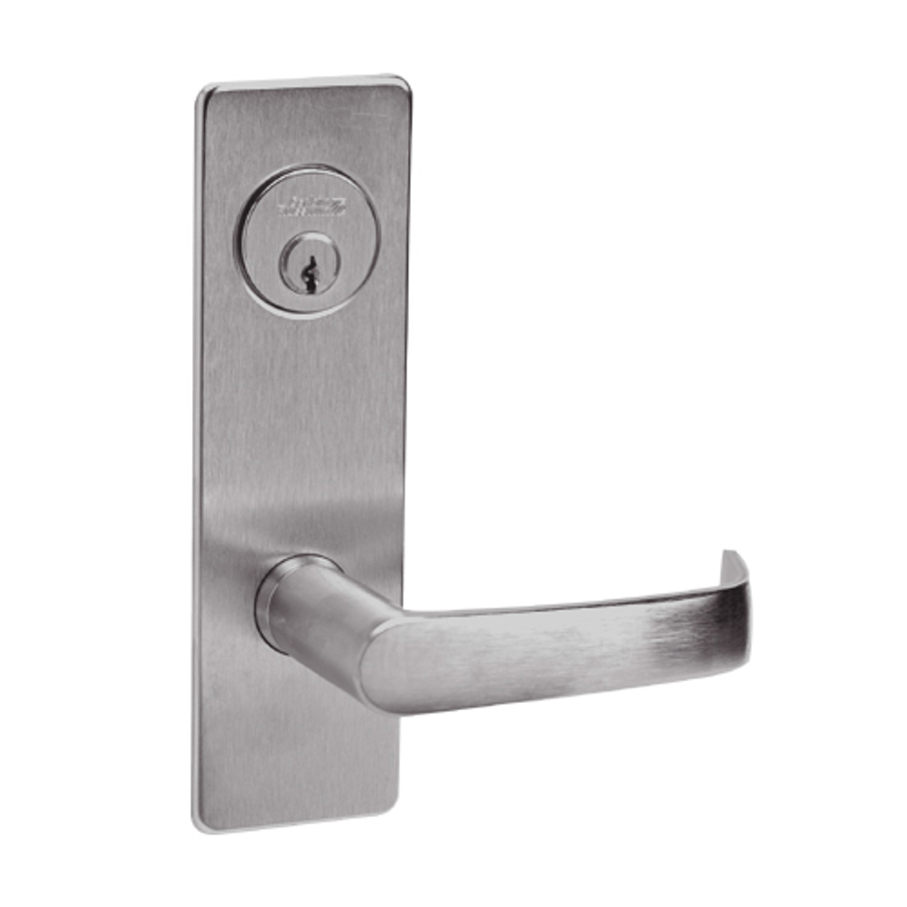 ML2057-NSM-630 Corbin Russwin ML2000 Series Mortise Storeroom Locksets with Newport Lever in Satin Stainless