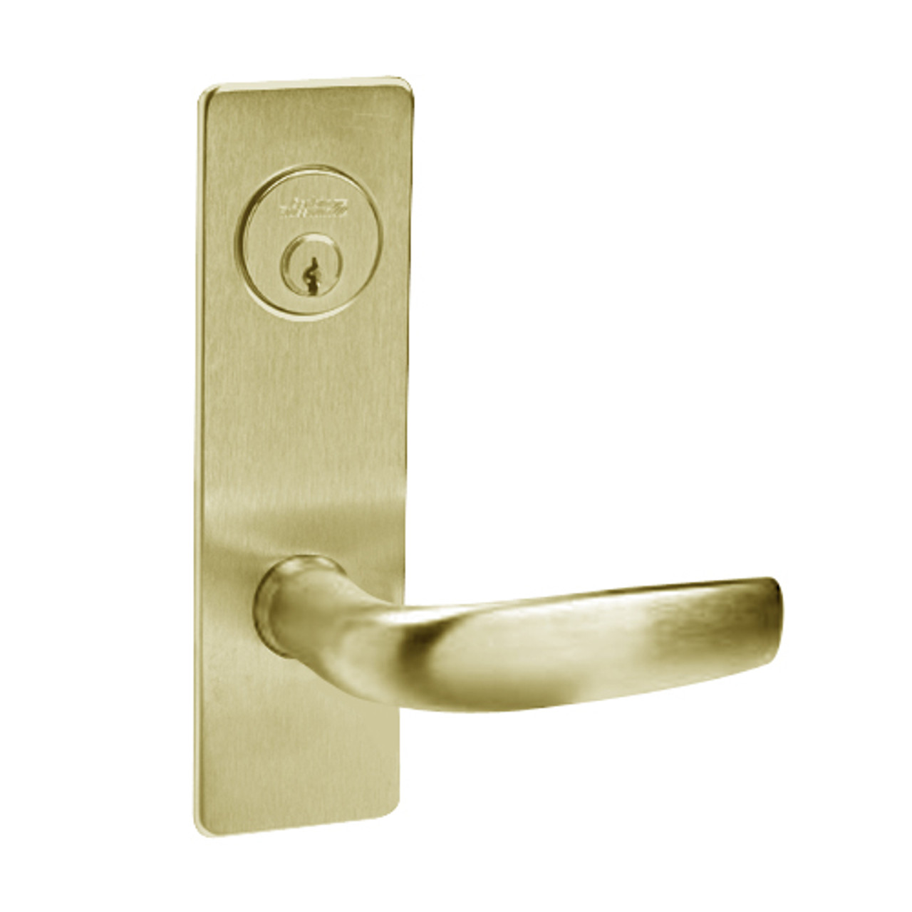 ML2024-CSM-606 Corbin Russwin ML2000 Series Mortise Entrance Locksets with Citation Lever and Deadbolt in Satin Brass