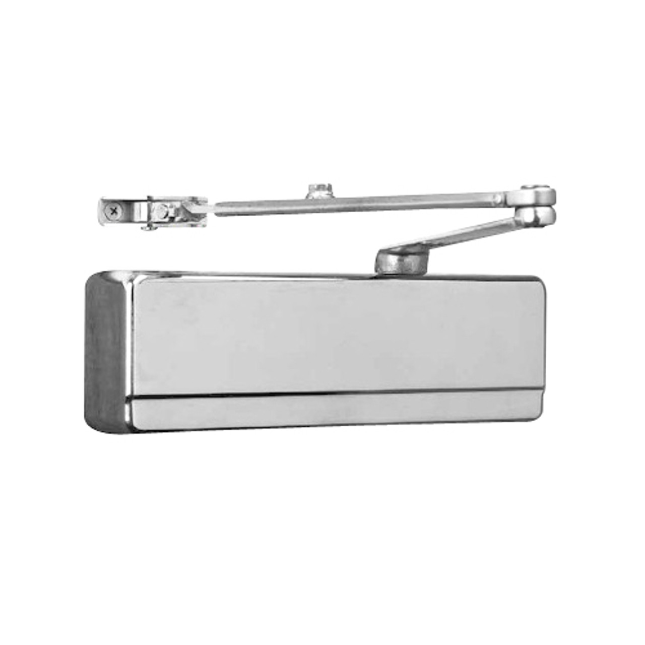 281-O-EN Sargent 281 Series Powerglide Cast Iron Door Closer with Regular Duty Standard Arm in Aluminum Powder Coat