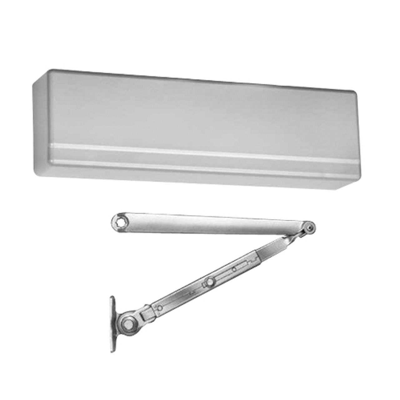 351-H-EN Sargent 351 Series Powerglide Door Closer with Regular Duty Hold Open Arm in Aluminum Powder Coat