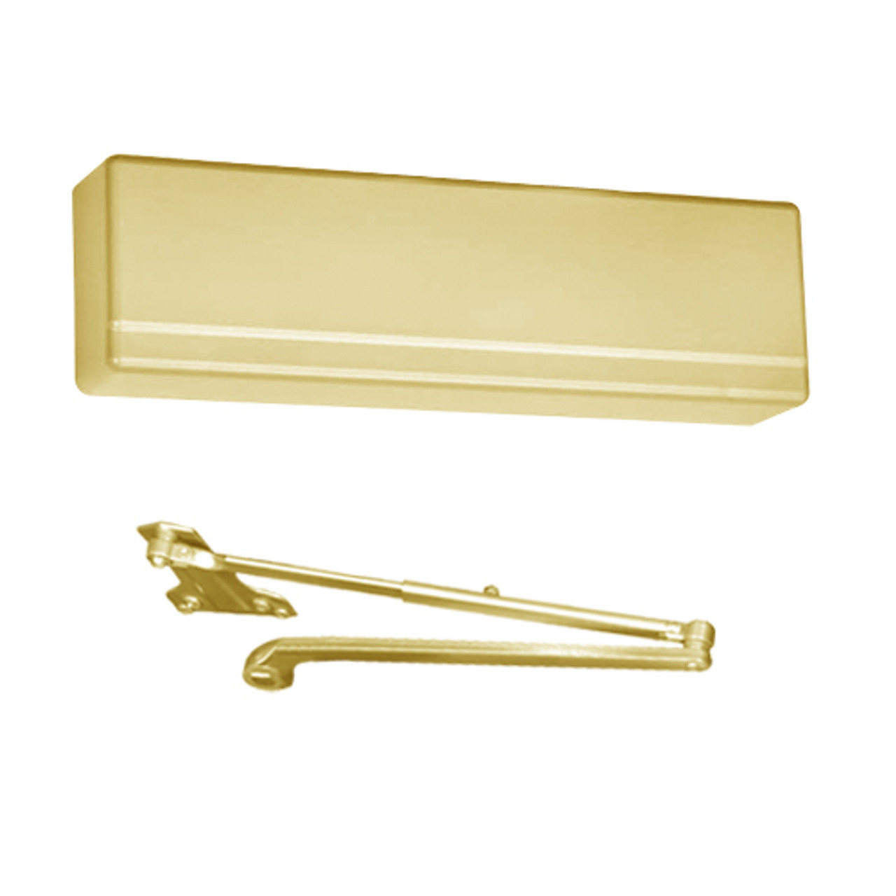 351-P9-EAB Sargent 351 Series Powerglide Door Closer with Regular Duty Parallel Arm in Brass Powder Coat