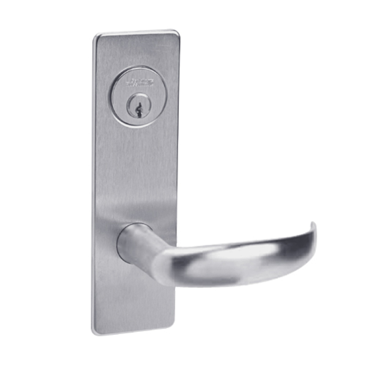 ML2003-PSM-626 Corbin Russwin ML2000 Series Mortise Classroom Locksets with Princeton Lever in Satin Chrome