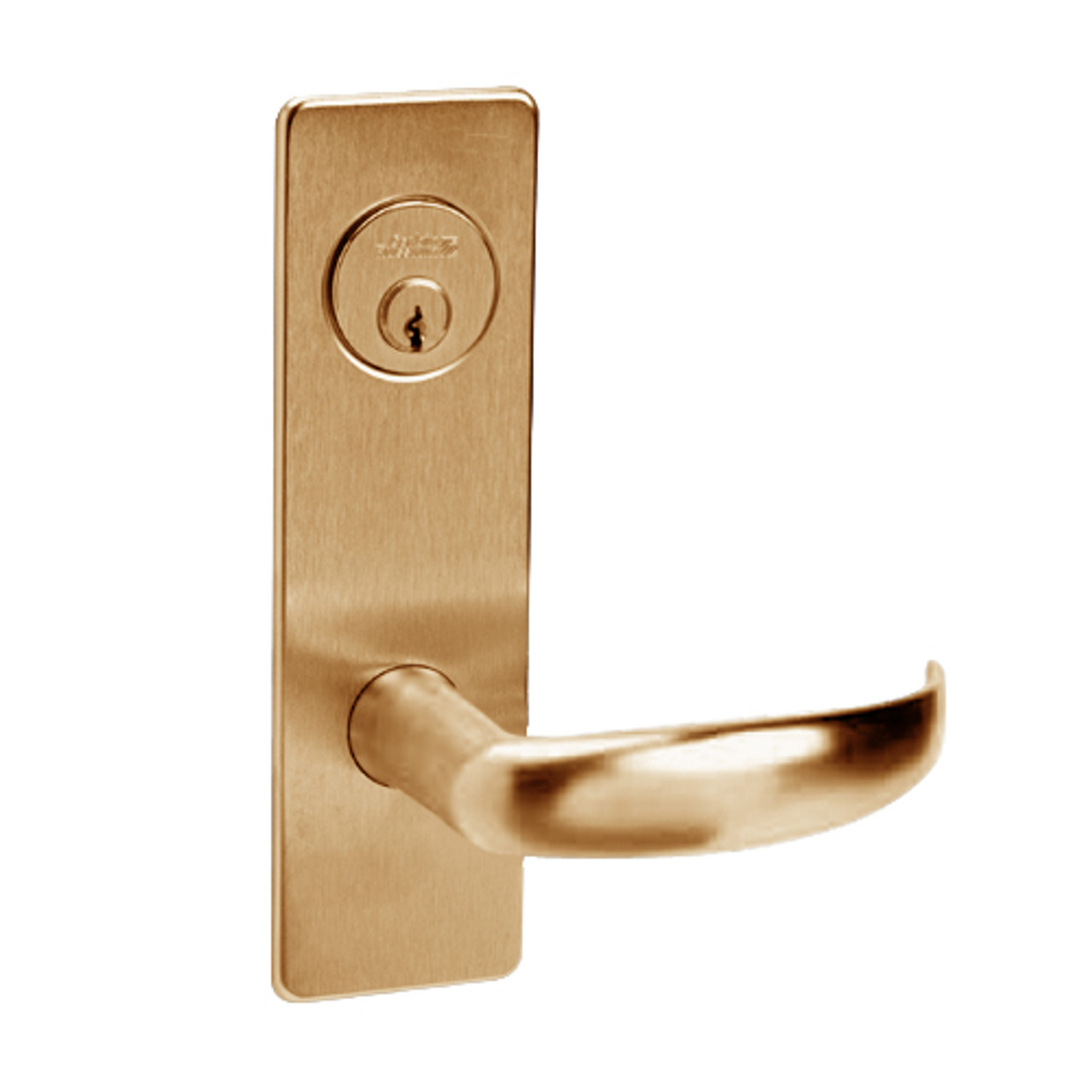 ML2051-PSM-612 Corbin Russwin ML2000 Series Mortise Office Locksets with Princeton Lever in Satin Bronze