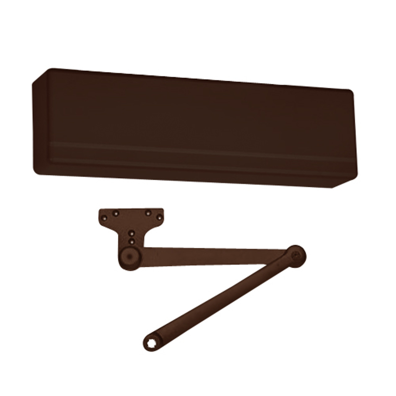 351-P10-10BE Sargent 351 Series Powerglide Door Closer with Heavy Duty Parallel Arm in Dark Oxidized Satin Bronze