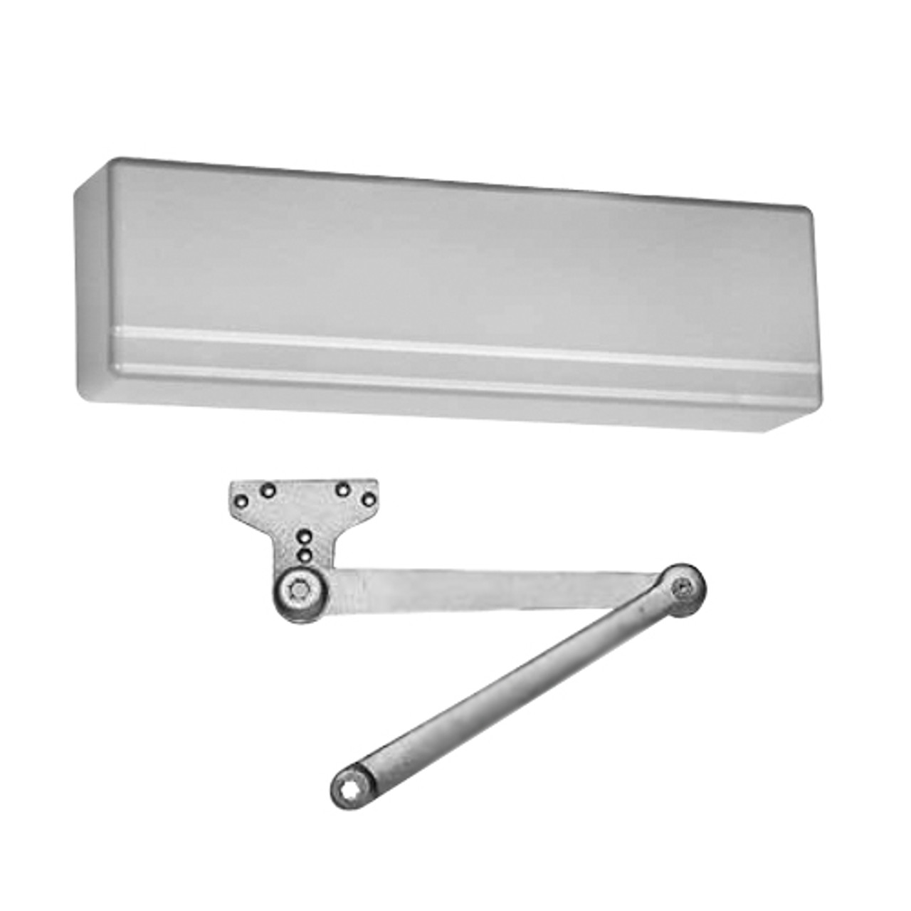 351-PH10-EN-RH Sargent 351 Series Powerglide Door Closer with Heavy Duty Friction Hold Open Parallel Arm in Aluminum Powder Coat