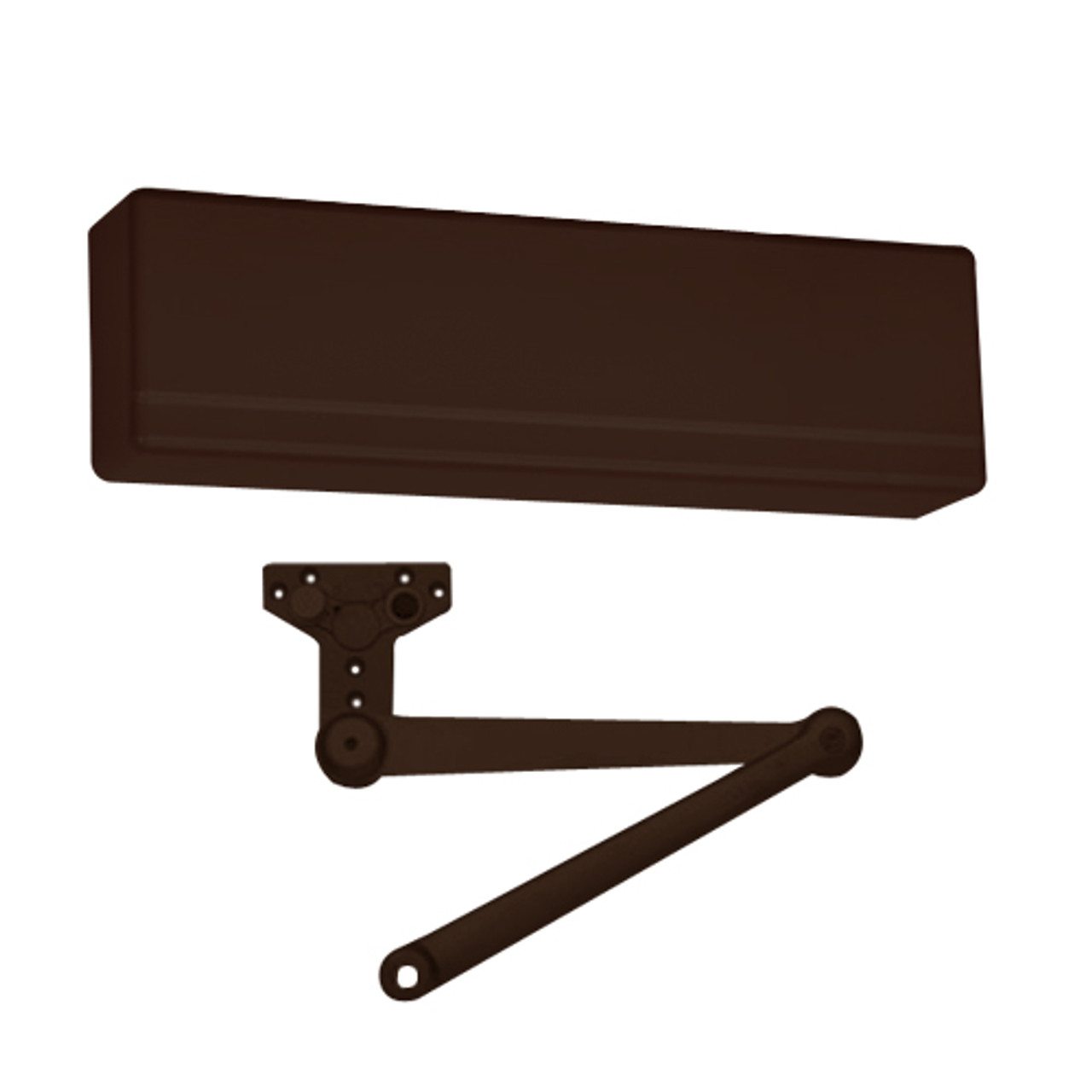 351-PS-10BE Sargent 351 Series Powerglide Door Closer with Heavy Duty Parallel Arm with Positive Stop in Dark Oxidized Satin Bronze