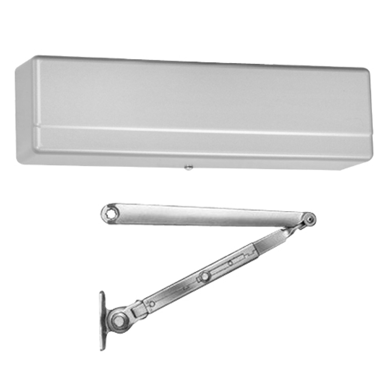 1431-H-EN Sargent 1431 Series Powerglide Door Closer with H Hold Open Arm in Aluminum Powder Coat