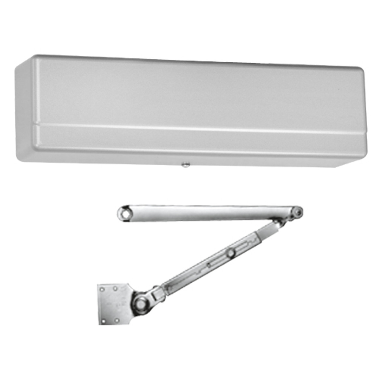 1431-H8-EN-RH Sargent 1431 Series Powerglide Door Closer with H8 - Mortise Foot Hold Open Arm in Aluminum Powder Coat