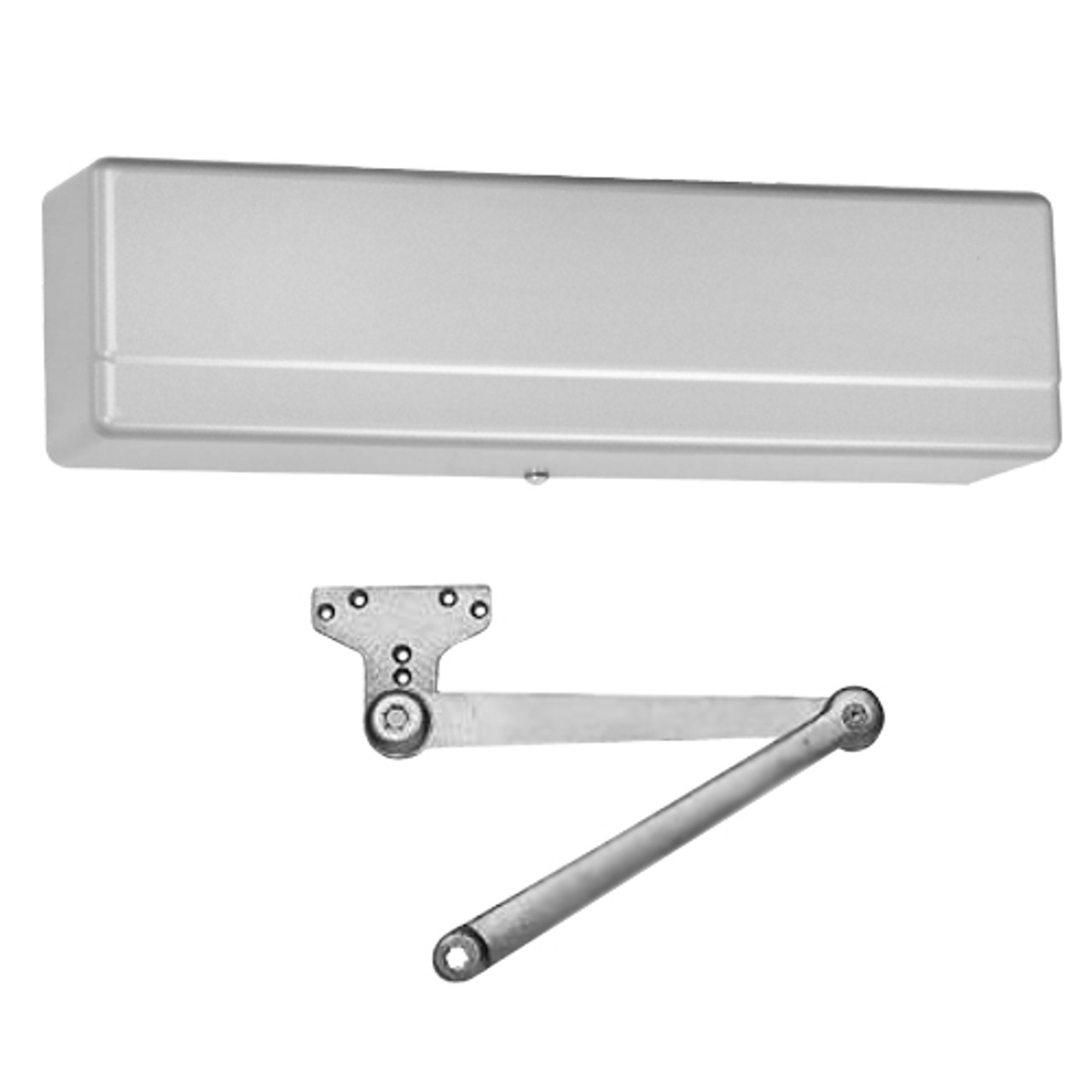 1431-P10-EN Sargent 1431 Series Powerglide Door Closer with P10 - Heavy Duty Parallel Arm in Aluminum Powder Coat