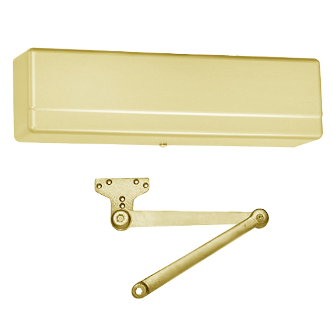 1431-P10-EAB Sargent 1431 Series Powerglide Door Closer with P10 - Heavy Duty Parallel Arm in Brass Powder Coat