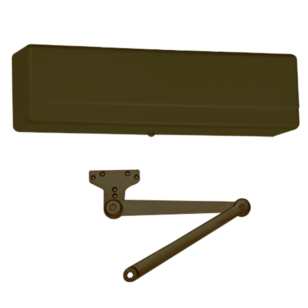 1431-PH10-EB-RH Sargent 1431 Series Powerglide Door Closer with PH10 - Heavy Duty Friction Hold Open Parallel Arm in Bronze Powder Coat