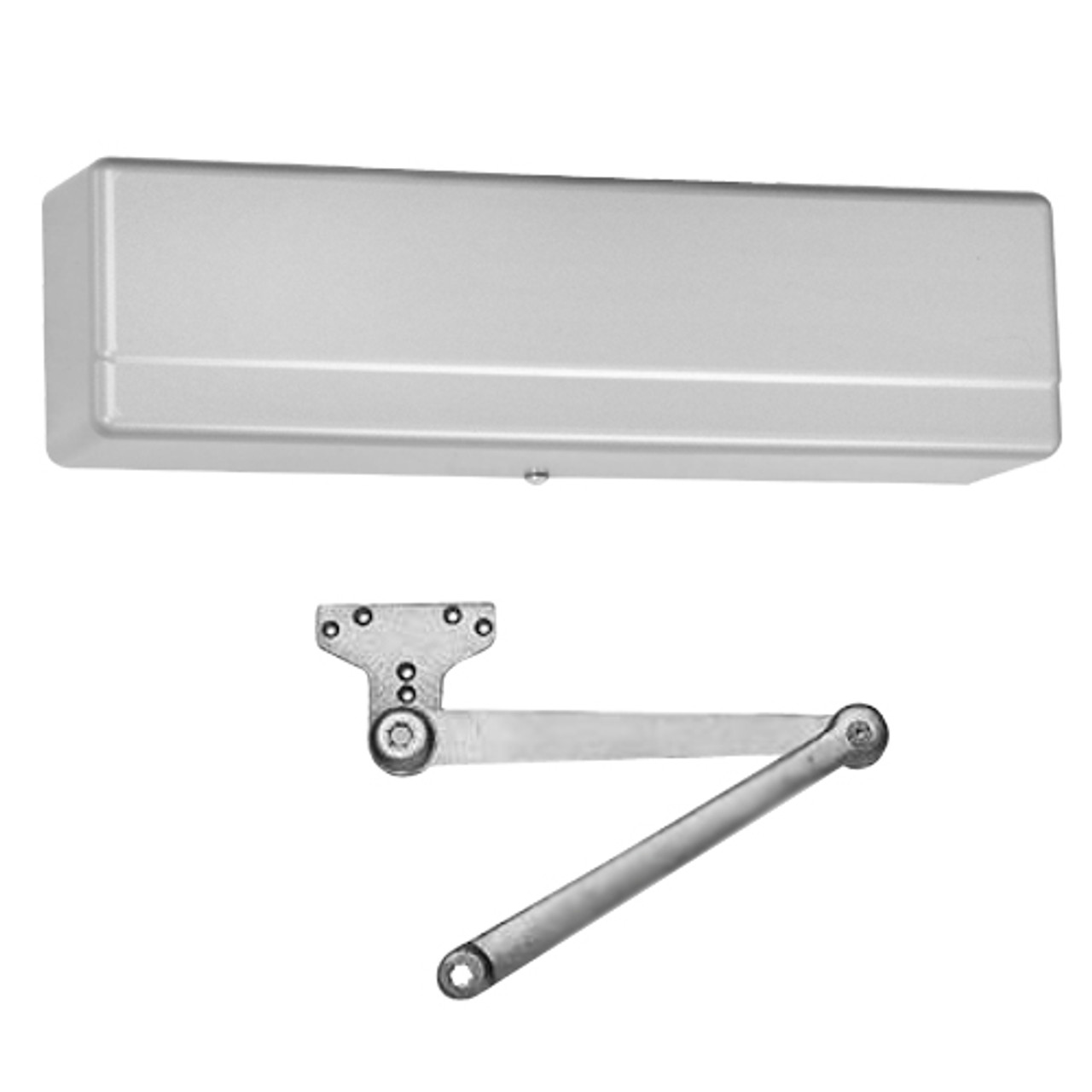 1431-PH10-EN-RH Sargent 1431 Series Powerglide Door Closer with PH10 - Heavy Duty Friction Hold Open Parallel Arm in Aluminum Powder Coat