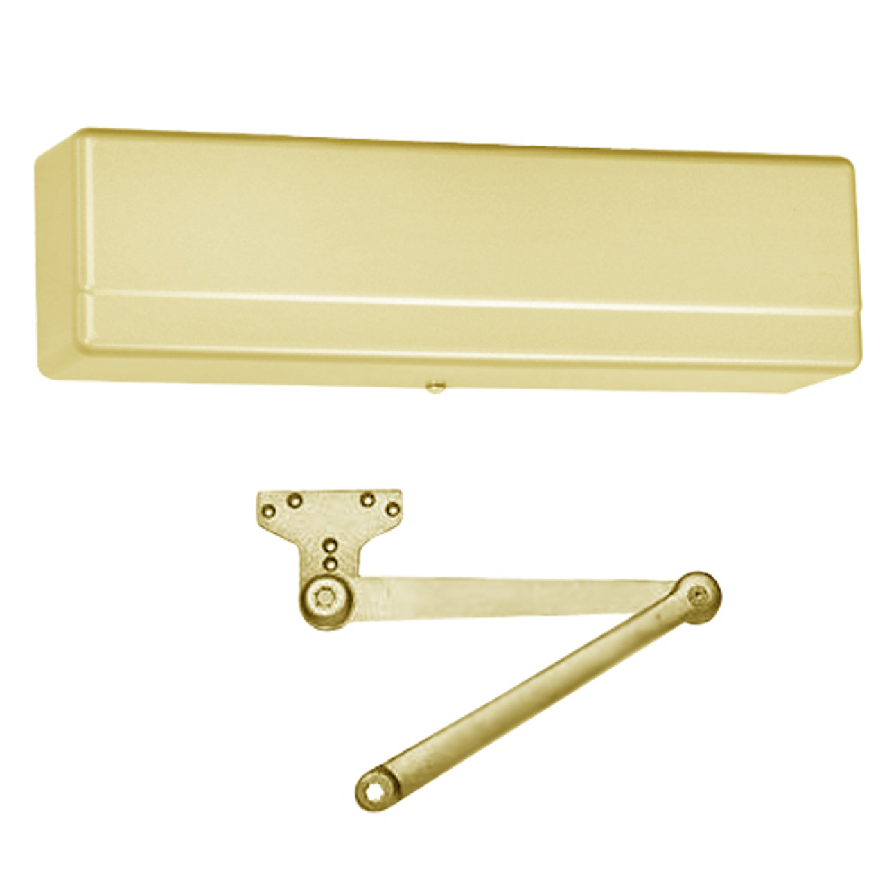 1431-PH10-EAB-RH Sargent 1431 Series Powerglide Door Closer with PH10 - Heavy Duty Friction Hold Open Parallel Arm in Brass Powder Coat