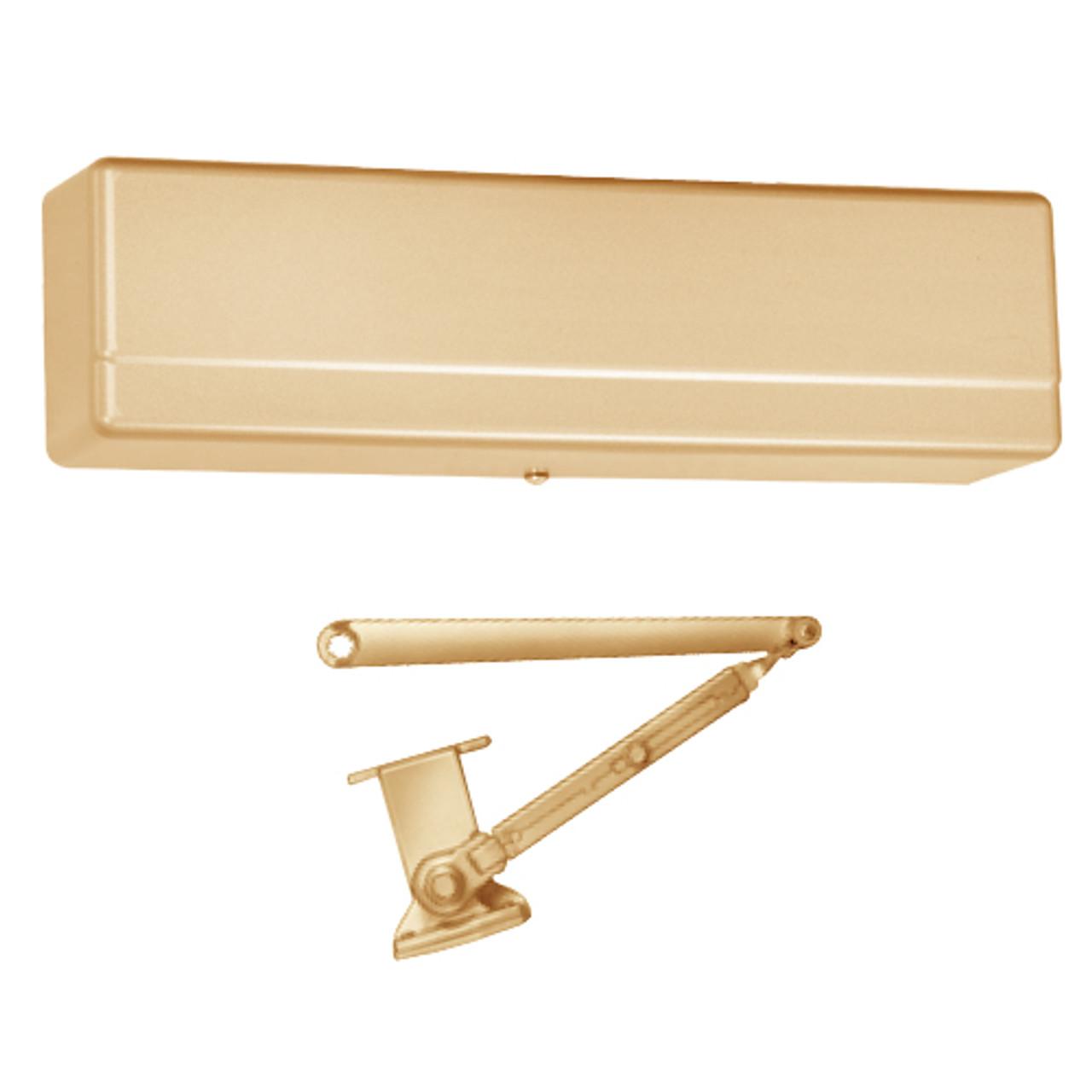1431-PH4-EP Sargent 1431 Series Powerglide Door Closer with PH4 Flush Frame Friction Hold Open Arm in Satin Bronze Powder Coat