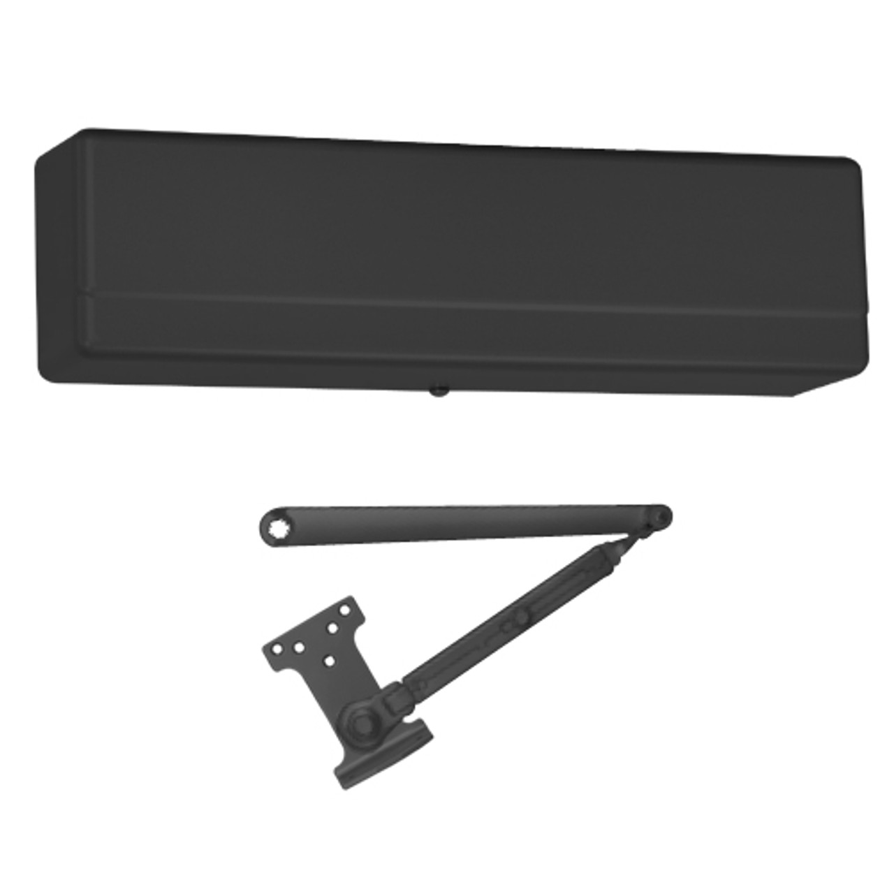 1431-PH9-ED Sargent 1431 Series Powerglide Door Closer with PH9 Friction Hold Open Arm in Black Powder Coat