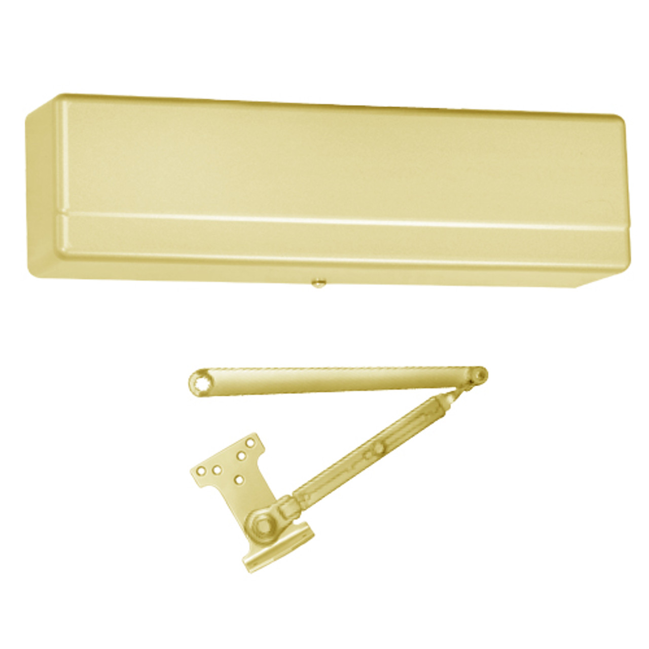 1431-PH9-EAB Sargent 1431 Series Powerglide Door Closer with PH9 Friction Hold Open Arm in Brass Powder Coat