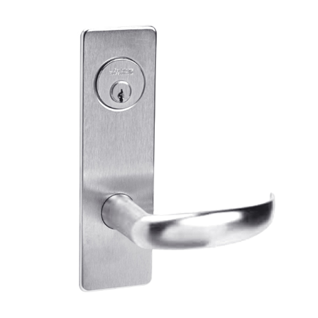 ML2042-PSM-629 Corbin Russwin ML2000 Series Mortise Entrance Locksets with Princeton Lever in Bright Stainless Steel