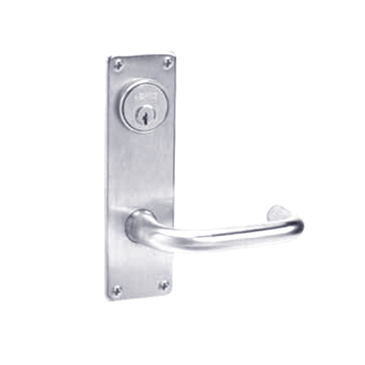 ML2051-LWN-625 Corbin Russwin ML2000 Series Mortise Office Locksets with Lustra Lever in Bright Chrome