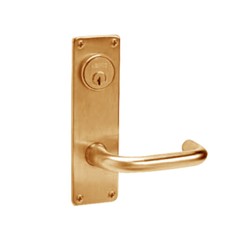 ML2056-LWN-612 Corbin Russwin ML2000 Series Mortise Classroom Locksets with Lustra Lever in Satin Bronze
