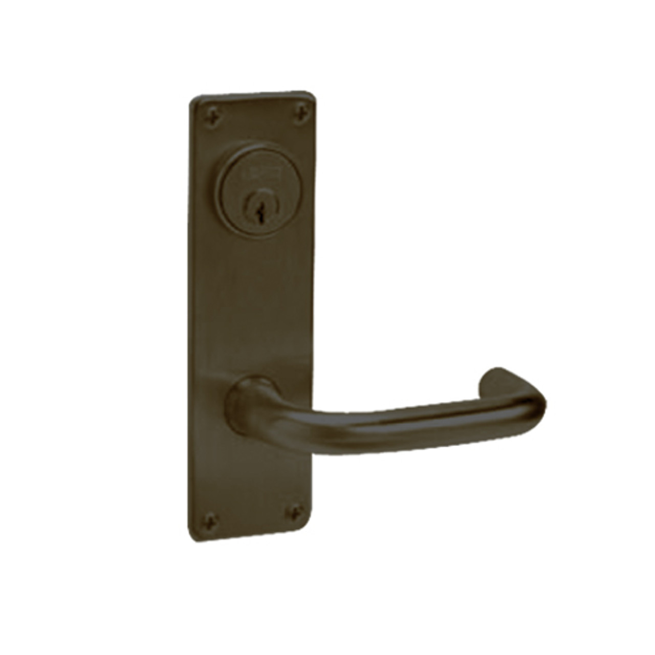 ML2068-LWN-613 Corbin Russwin ML2000 Series Mortise Privacy or Apartment Locksets with Lustra Lever in Oil Rubbed Bronze