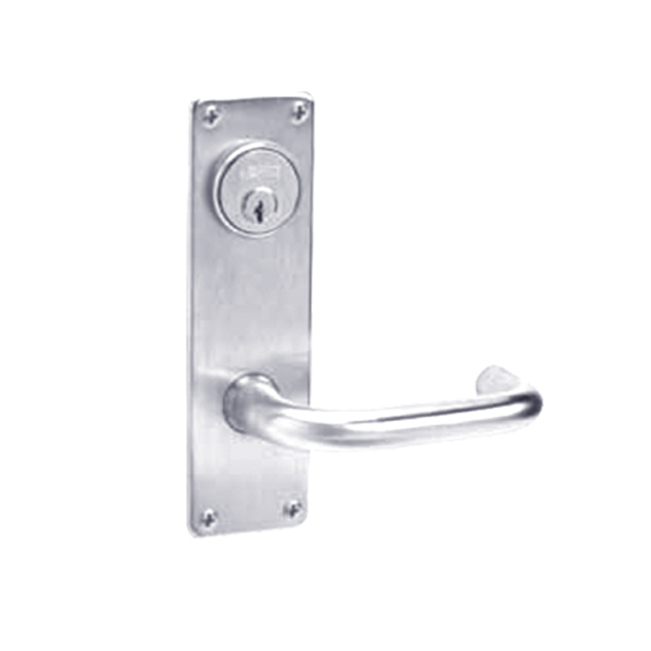 ML2024-LWN-625 Corbin Russwin ML2000 Series Mortise Entrance Locksets with Lustra Lever and Deadbolt in Bright Chrome