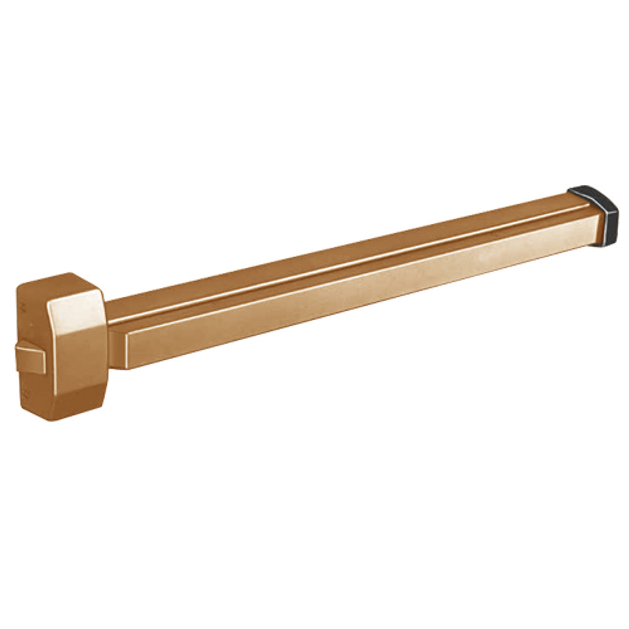 12-2828E-EP Sargent 20 Series Reversible Fire Rated Rim Exit Device in Sprayed Satin Bronze