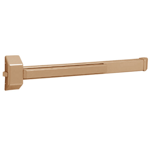 12-3828G-EP Sargent 30 Series Reversible Fire Rated Rim Exit Device in Sprayed Satin Bronze