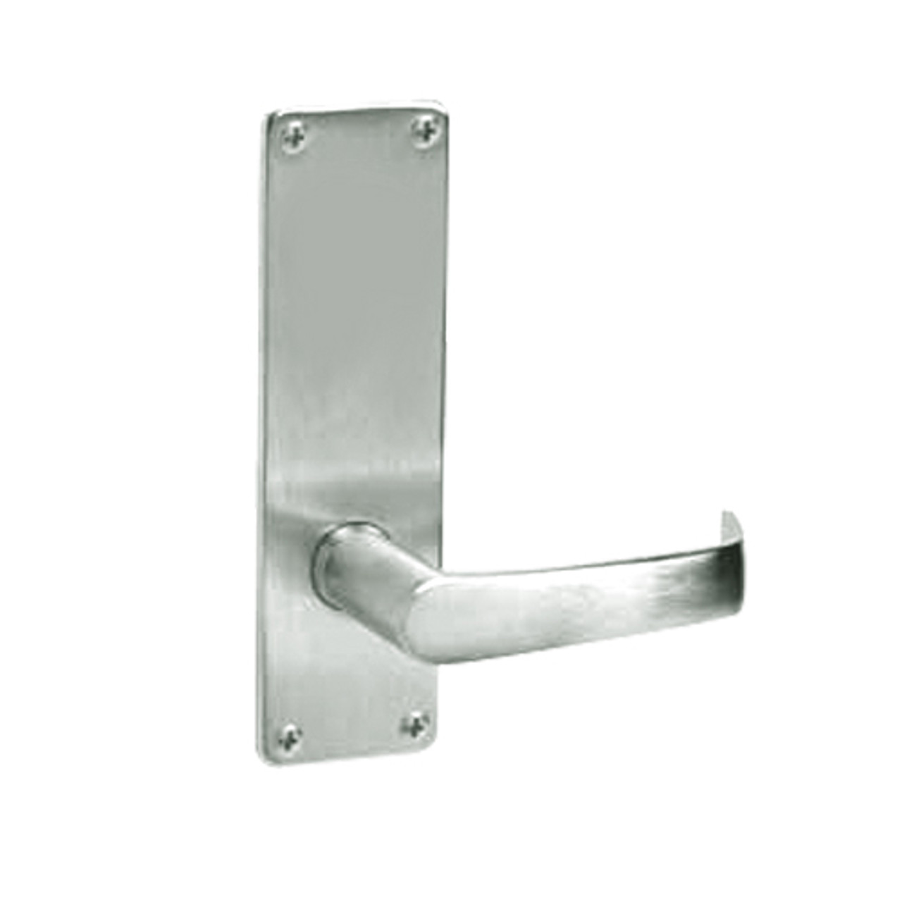 ML2050-NSN-618 Corbin Russwin ML2000 Series Mortise Half Dummy Locksets with Newport Lever in Bright Nickel