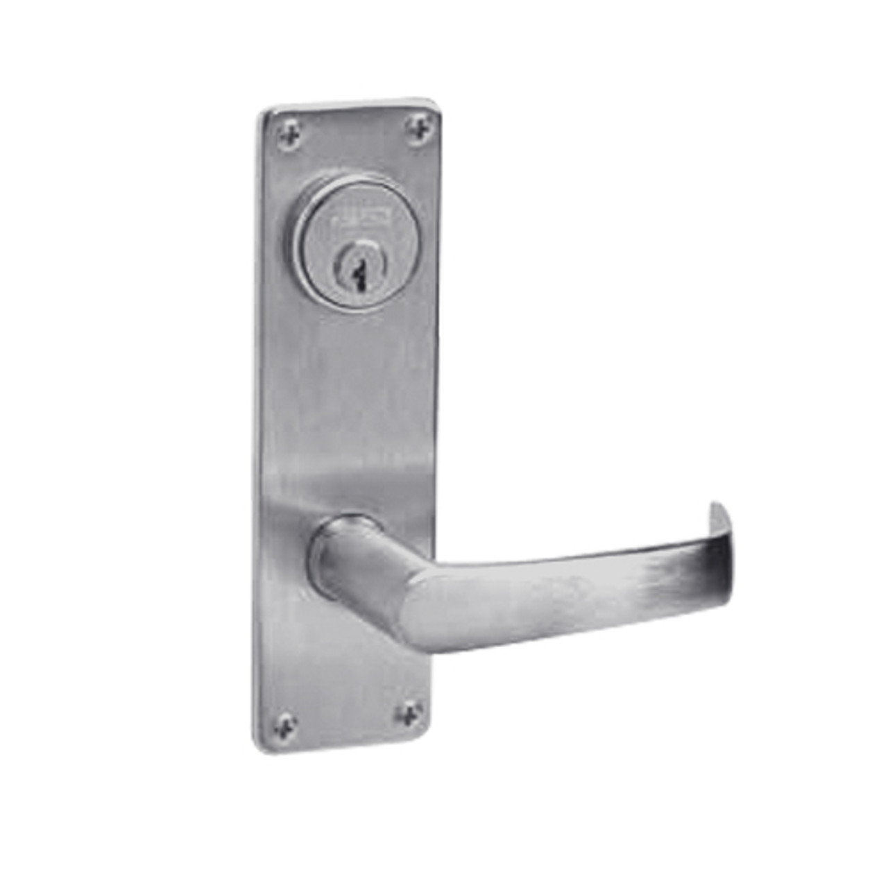 ML2055-NSN-626 Corbin Russwin ML2000 Series Mortise Classroom Locksets with Newport Lever in Satin Chrome