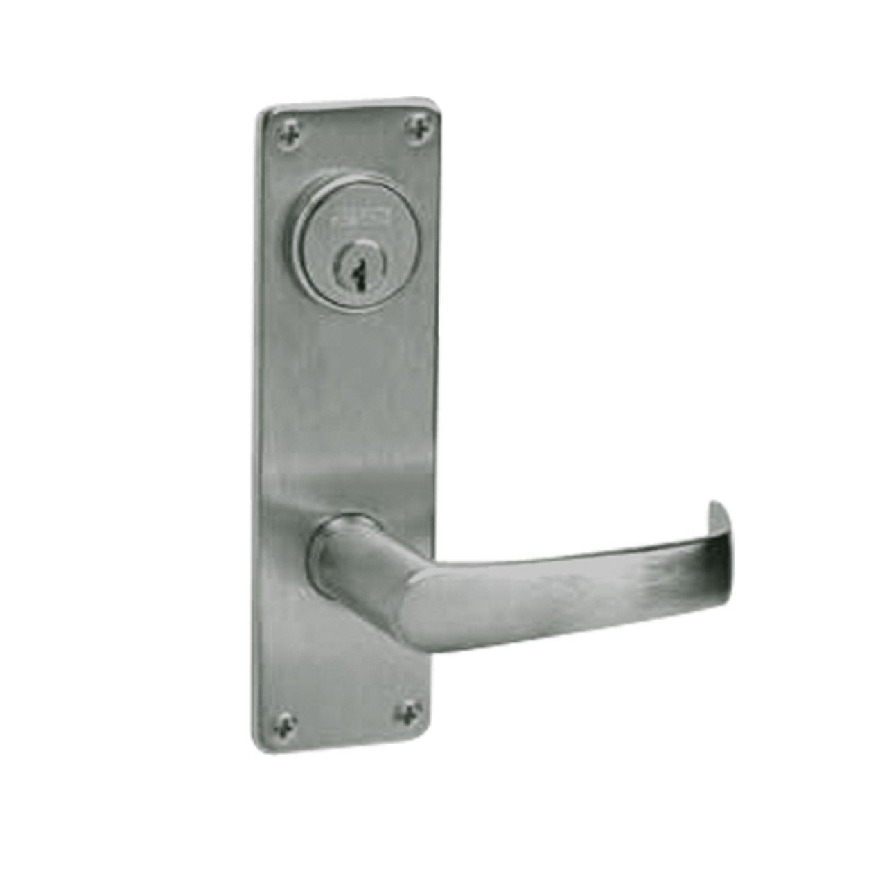 ML2054-NSN-619 Corbin Russwin ML2000 Series Mortise Entrance Locksets with Newport Lever in Satin Nickel