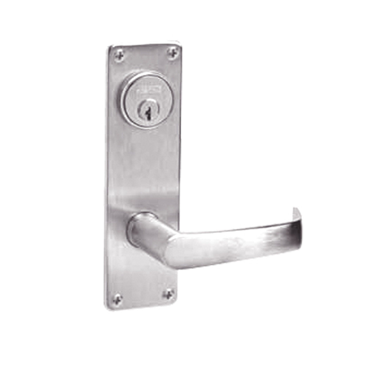 ML2068-NSN-629 Corbin Russwin ML2000 Series Mortise Privacy or Apartment Locksets with Newport Lever in Bright Stainless Steel