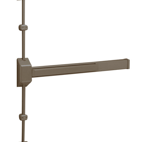 12-3727G-EB Sargent 30 Series Reversible Fire Rated Vertical Rod Exit Device in Sprayed Bronze