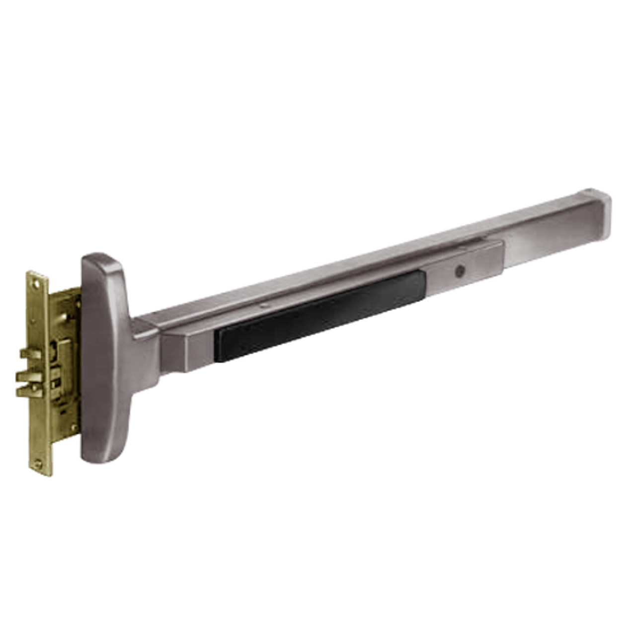 8310E-LHR-32D Sargent 80 Series Exit Only Narrow Stile Mortise Lock Exit Device in Satin Stainless Steel