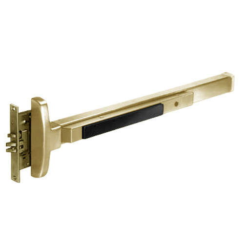 8310G-LHR-03 Sargent 80 Series Exit Only Narrow Stile Mortise Lock Exit Device in Bright Brass