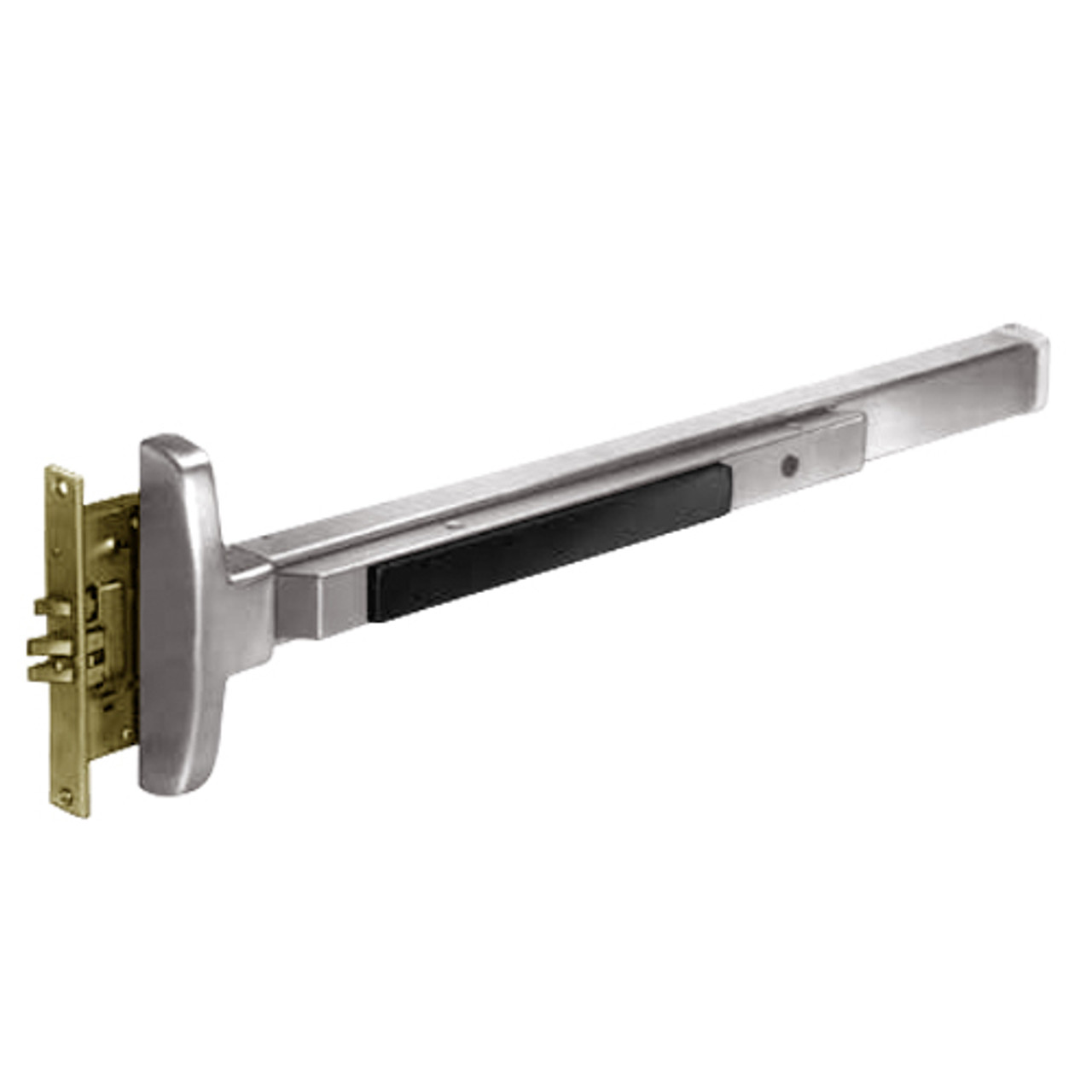 8310E-RHR-32 Sargent 80 Series Exit Only Narrow Stile Mortise Lock Exit Device in Brass