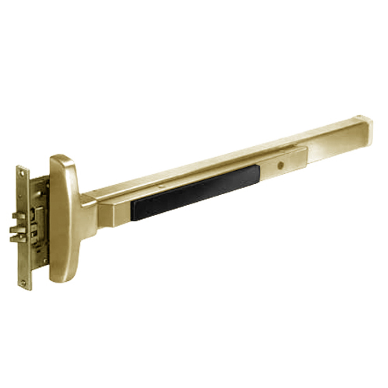 8310G-RHR-03 Sargent 80 Series Exit Only Narrow Stile Mortise Lock Exit Device in Bright Brass
