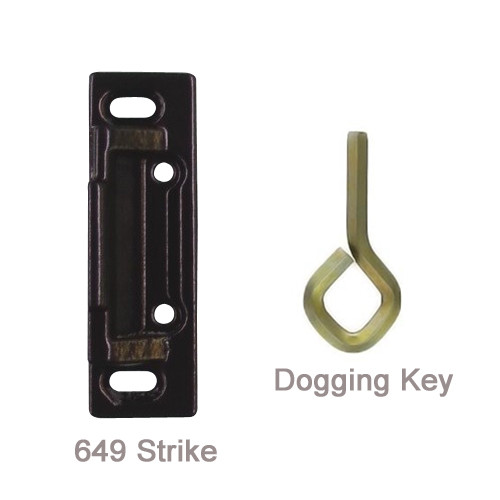 12-8810E-10B Sargent 80 Series Exit Only Fire Rated Rim Exit Device in Oil Rubbed Bronze