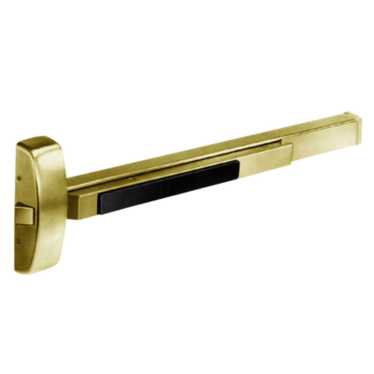 12-8810G-03 Sargent 80 Series Exit Only Fire Rated Rim Exit Device in Bright Brass