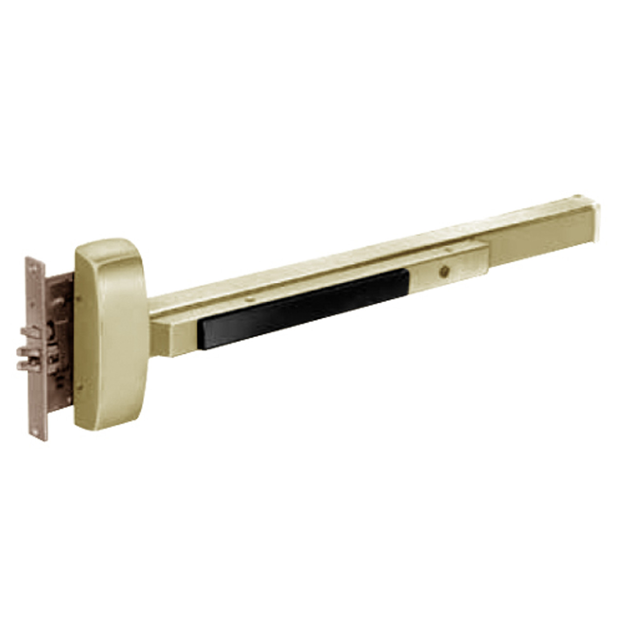 8910E-LHR-04 Sargent 80 Series Exit Only Mortise Lock Exit Device in Satin Brass